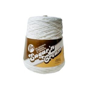 Lily Sugar ‘N Cream Yarn Cone White Blanco WL245443 57355 32903